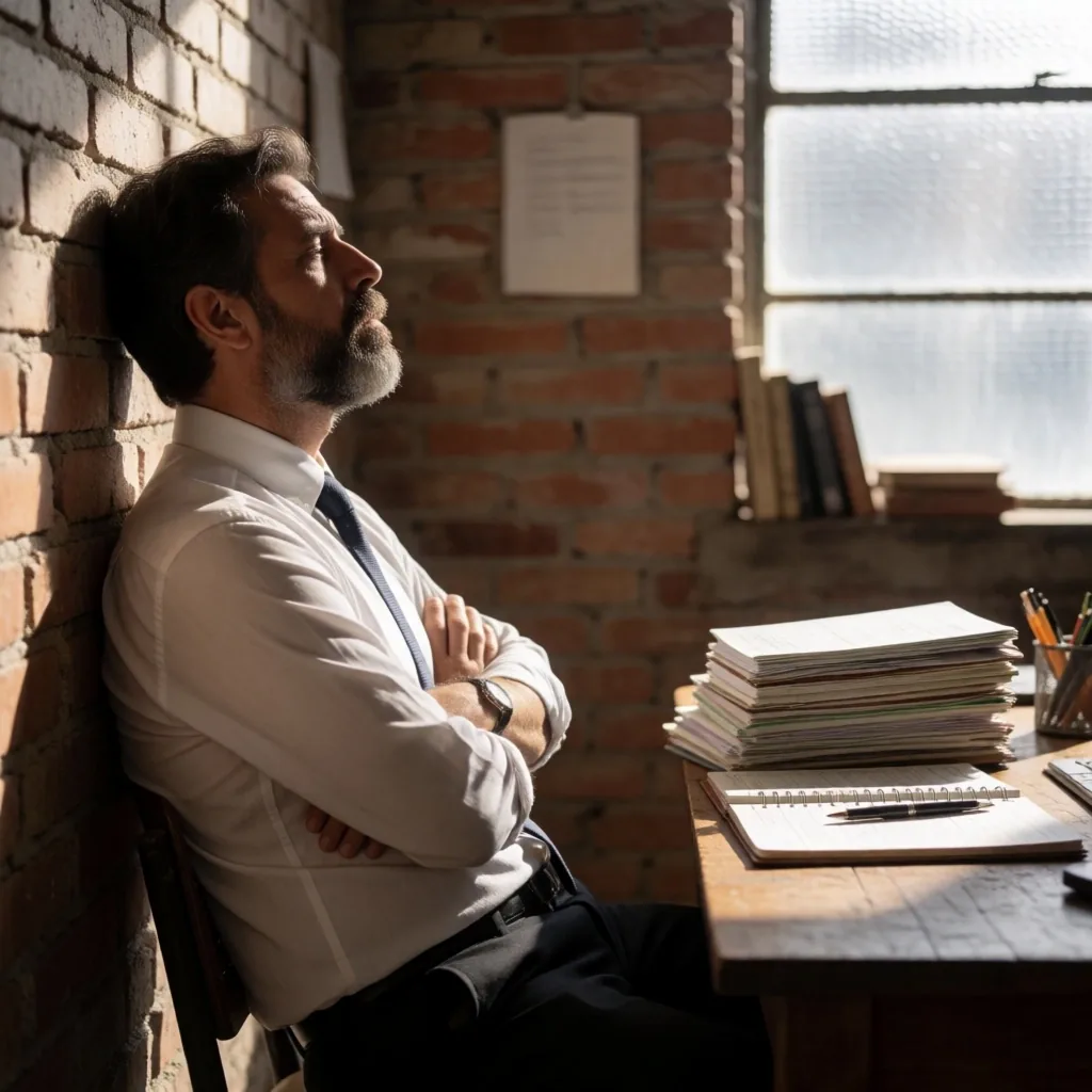 Persona revisando estados financieros en escritorio