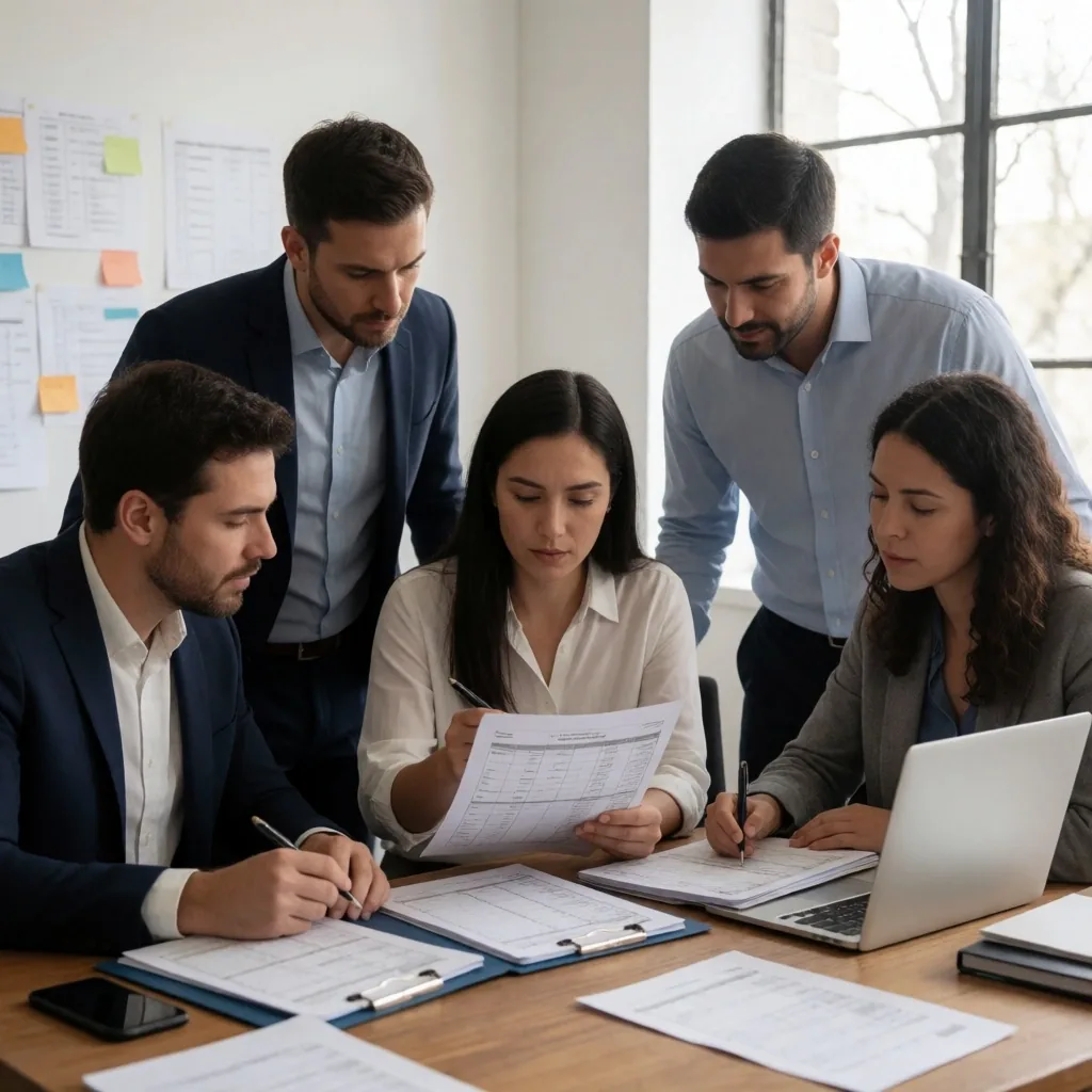 Equipo de Pyme revisando costos estructurales